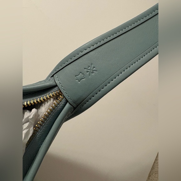 Coach Light Blue Leather Shoulder Bag main image 0